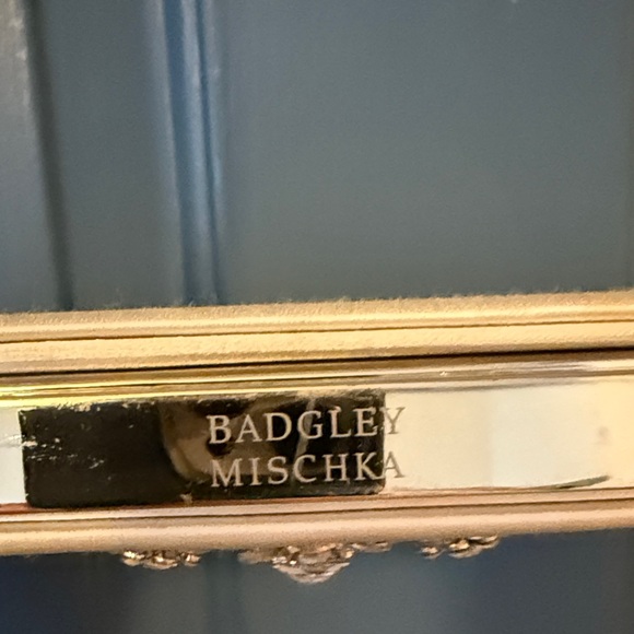 Badgley Mischka Cream Clutch with Gold Embellishment - Picture 2 of 2